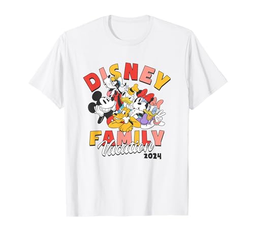 Disney Mickey And Friends Disney Family Vacation 2024 Logo T-Shirt