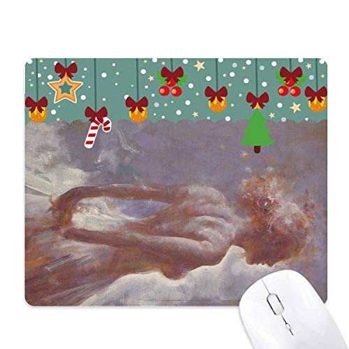 Tapis de souris peinture à l'huile en caoutchouc antidérapant Dance XJJ pour bureau