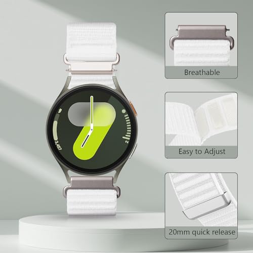 Image of 20mm Nylon Band for Samsung Galaxy Watch 7 /6 /5 /4 /FE 40mm 44mm /Classic 47mm