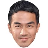 Joe Taslim (Dark Hair) Big Head. Máscara más Grande Que la Vida.