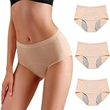 HESYSUAN Inkontinenz Slip Für Damen Waschbar,Diskret & Bequem Wiederverwendbare Unterwäsche Bei Leichter Bis Mittlerer Blasenschwäche (3PCS-2,M)