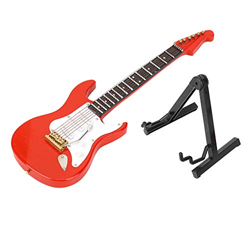 AMONIDA Artisanat de Guitare Rouge Miniature, Beau modèle de Guitare électrique, Ornement de Bureau pour Les Amateurs de… - Les Beatles, Paul McCartney, John Lennon, RIngo Starr, George Harrison AMONIDA Artisanat de Guitare Rouge Miniature, Beau modèle de Guitare électrique, Ornement de Bureau pour Les Amateurs de… – Image 3