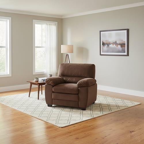 Sillón contemporáneo peluche color marrón miniatura 1