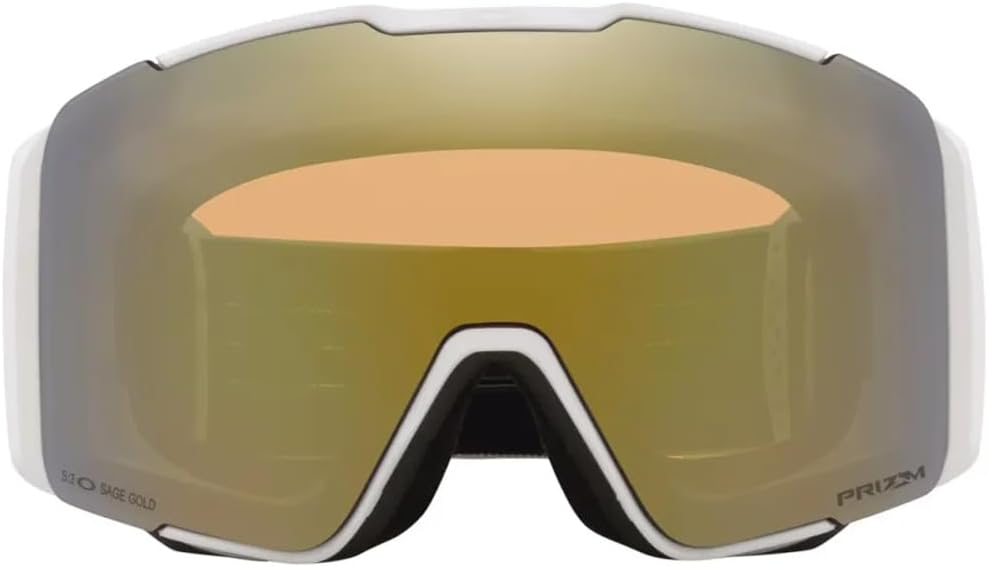 Oakley Line Miner Pro Snow Goggle, Matte White Strap w/Prizm Snow Rose Lens, Large