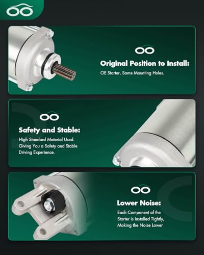 Image of SCITOO Starter Motor fit for Honda TRX700XX 2008, for Honda TRX700XX 2009 Replacement Starter 19650