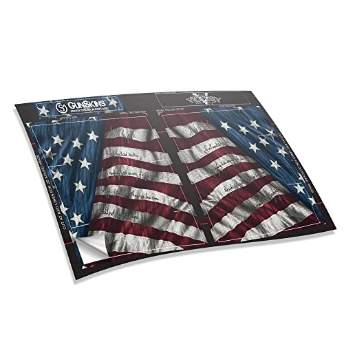 Gunskins Ar-10 Mag Skin - Premium Vinyl Mag Wrap With Precut Pieces - Easy To Install And Fits 20/25 Rd Magazines - 100% Waterproof Non-Reflective Matte Finish - Made In Usa - Proveil Victory #TOP6