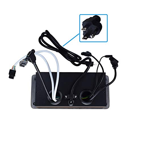 Table Pop Up Power Strip Date Hub Connection Box With Outlet Network Hdmi For Office Desk（Silver） #TOP2