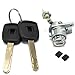 3mirrors Left&Driver Door Side Lock Cylinder w/ 2 Keys Compatible with 2003 2004 2005 2006 2007 Honda Accord 4 Doors 72181-SDA-A11
