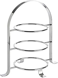 APS Serviergestell – Hochwertige Etagere aus verchromtem Metall für 3 Teller mit einem max. Ø von 17cm – Gesamthöhe 25,5 cm (Teller Nicht enthalten)