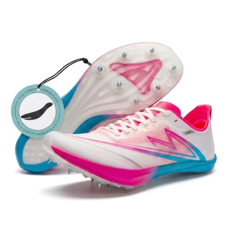 Top 10 Best Running Shoes for Sprints: Our Expert Review 11 Sonic Cat Track and Field Shoes Men Women Kids Spikes Sneakers Full-Length Carbon Plate Track Race Jumping Sneakers Girls Professional Running Tarck Spikes Shoes for Men Women Kids