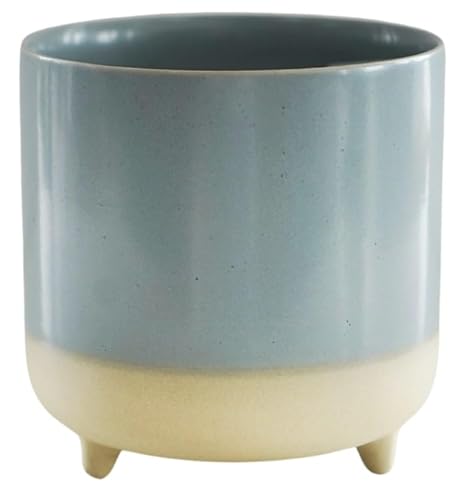 Ivyline Macetero De Cerámica, Color Azul Cielo Mate Reactivo, 12 Cm De Alto X 12 Cm De Profundidad Ivyline Macetero De Cerámica, Color Azul Cielo Mate Reactivo, 12 Cm De Alto X 12 Cm De Profundidad