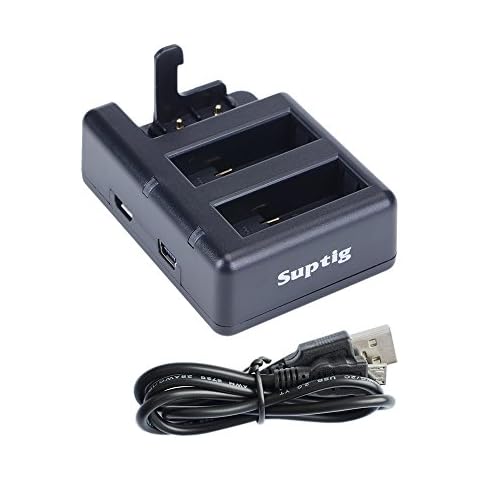 Suptig Battery charger Triple Charger Compatible For GoPro Hero 8 Hero 7 black Hero 6 Hero 5 and for Gopro wifi remote or Suptig wifi remote charger Cover