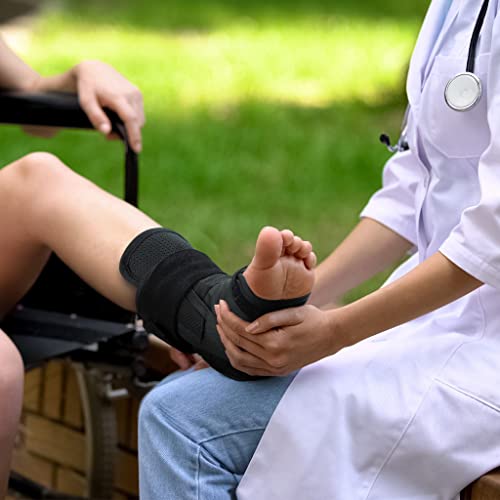 Ezy Wrap Speed Lacer Ankle Orthosis | Ankle Support Brace | Ankle Brace For Women & Men | Ankle Support Strap For Sprain, Ankle Sleeve, Ankle Wrap Foot Brace | 2Xl | (Single/Black) #TOP5