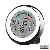 Digital Hygrometer Indoor Thermometer Humidity Gauge with Touchscreen Humidity Monitor Indicator...