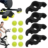 Indoor-Bike-Fußadapter-Set – 4-teiliges mit 8 Tennisbällen | Rocker Board Stabilitätszubehör für Smart Bike Trainer Heimfitness-Trainingsgeräte