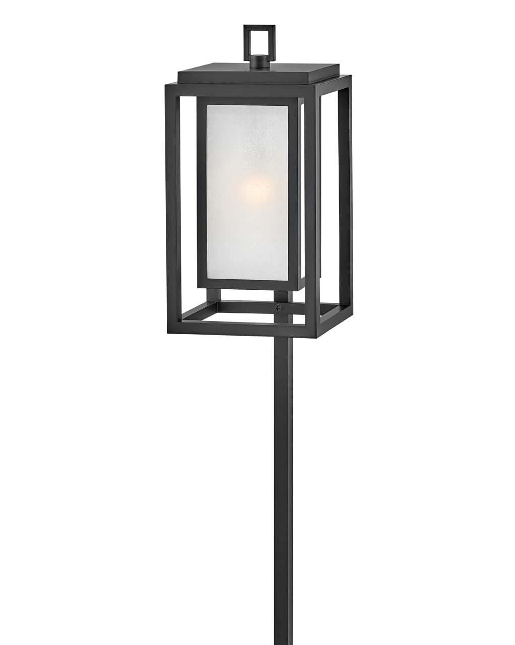 Hinkley Republic Low Voltage Path Light - Composite, Etched Glass Panels, LED Included, Anti-Fading Finish - Black Finish