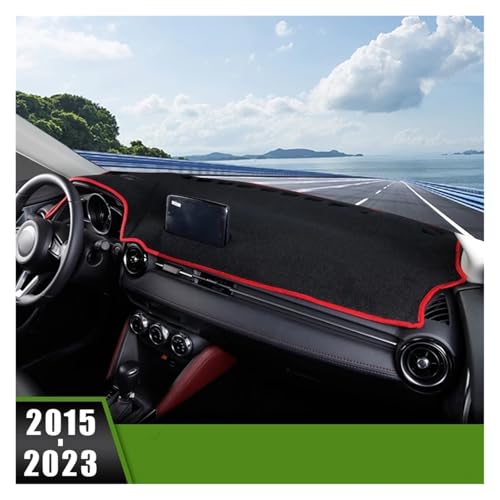 Alfombrilla para Mazda 2 DJ DL RHD 2015-2023 con borde rojo 2