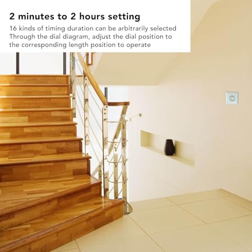 Touch-Control-Zeiteinstellung, 2 Minuten bis 2 Stunden, Countdown-Aus-Schalter für alle Arten von Heizung, hohe Empfindlichkeit