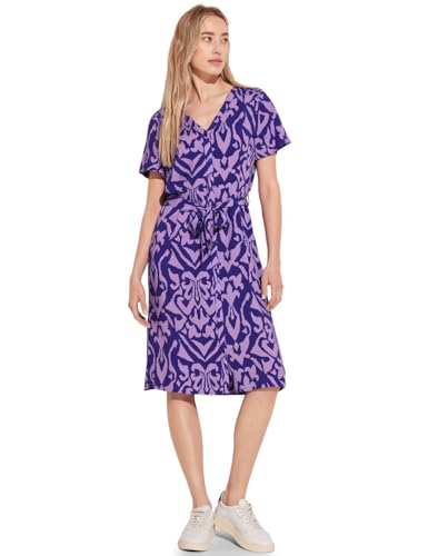 Robe imprimée multicolore taille 44 fluide et légère pour femme