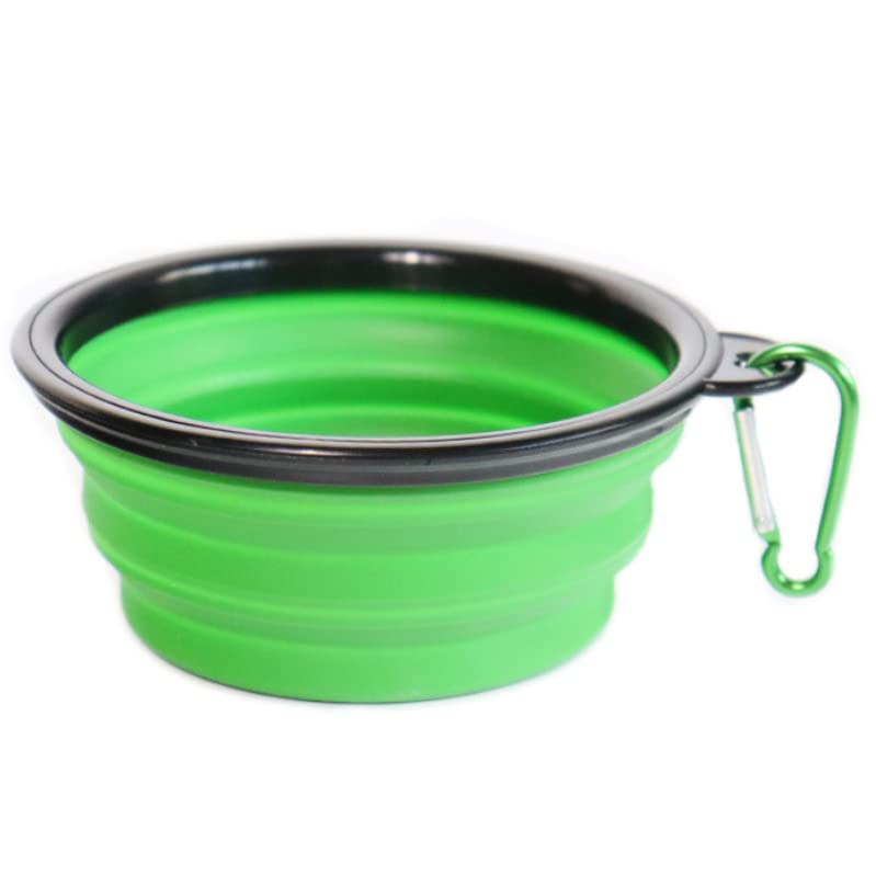 Large Collapsible Pet Feeding Bowl [Light Green]