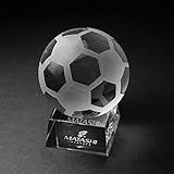Matashi Crystal Baseball Etched Paperweight with Stand Decorative Ball Ornament for Awards, Trophy, Desk Accessories Showpiece. Perfect Choice for Home Decor Gifts, Corporate Office Gift with Gift Box