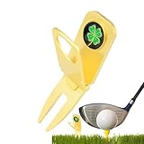 Divots Reparaturwerkzeug – Divot-Reparaturwerkzeug, Golfgreen-Reparaturwerkzeug | Golfzigarettenhalter, Golfwagen, grüne Gabel, Cua-Kleeblatt