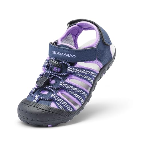 DREAM PAIRS Kids Outdoor Sandals Front Velcro Closure