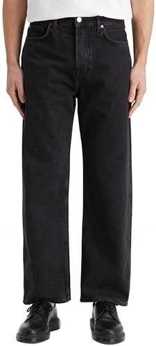 Scotch & Soda The Pitch Loose-Fit Jeans Jeans Hombre, Black Buzz, 31W / 32L