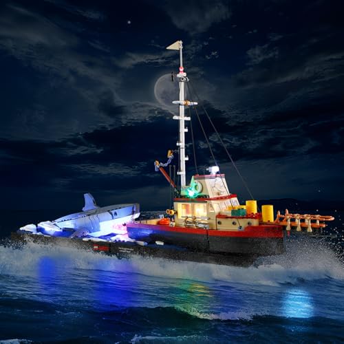 Image of LIGHTAILING Light for Lego-21350 Jaws - Led Lighting Kit Compatible with Lego Building Blocks Model - NOT Included The Model Set