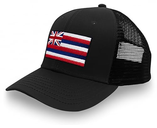 Image of International Tie State Hat for Men and Women, Adjustable Snapback Trucker Baseball Cap with Embroidered Patch