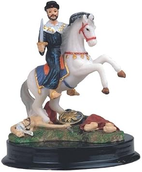 5" Inch St James Santiago Statue Saint Santo San Figurine Jaime Spain Religious