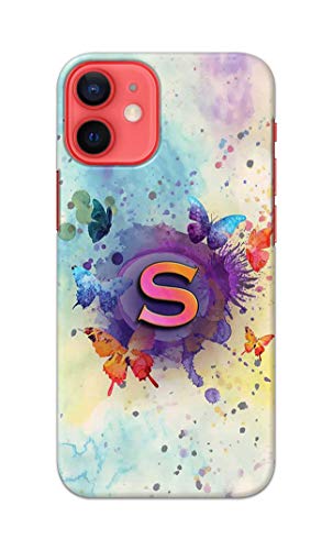 Image of PRINTFIDAA� Printed Hard Back Cover Case for Apple iPhone 12 | iPhone 12 Pro Back Cover (Alphabet S) -2808