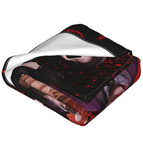 Horror Movie Halloween Blanket Super Soft Throw Blanket Light Weight Plush Flannel Blankets Living Room Sofa Beding For Kids Adults For All Season 50"X40" #TOP3