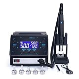 Lötstation, 993DM-II 1000 W Schnelle Entlöten Heißluftpistole Lötstation Intelligente BGA Rework Station For PCB Chip Reparatur(Set 0)