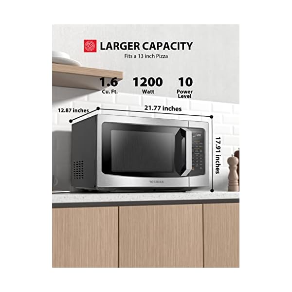 TOSHIBA MLEM45PIT(SS) Countertop Microwave Oven With Inverter