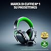 Razer BlackShark V3 X HyperSpeed per Xbox - Cuffie wireless per eSport - Ultraleggere 270 g - Driver TriForce da 50 mm - Microfono rimovibile - HyperSpeed 2,4 GHz e Bluetooth - Xbox/PC | Nero