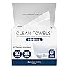 Clean Skin Club Clean Towels XL®, toalla facial 100% USDA Biobased, toalla facial desechable, aceptada por Eczema Association, toallitas secas removedoras de maquillaje, ultra suaves, 1 paquete, 50