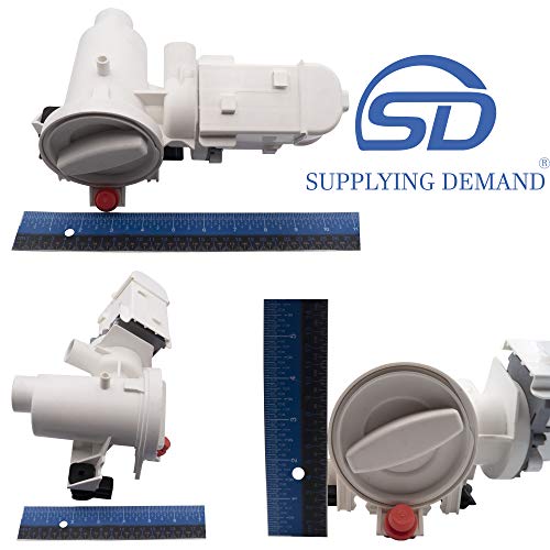 Supplying Demand 280187 1200164 Front Load Clothes Washer Drain Pump Filter Assembly Replacement 120V 60Hz 0.70W #TOP1