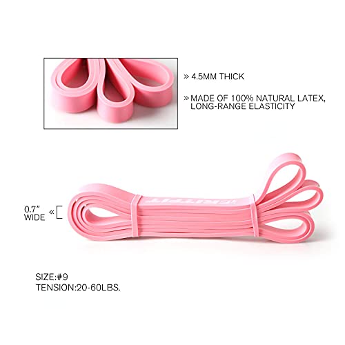 Ritfit Pull Up Assist Band - Premium Resistance Band For Pull Up Assistance, Resistance Training, Body Stretching, Powerlifting, Mobility Training (#9 Pink) #TOP2