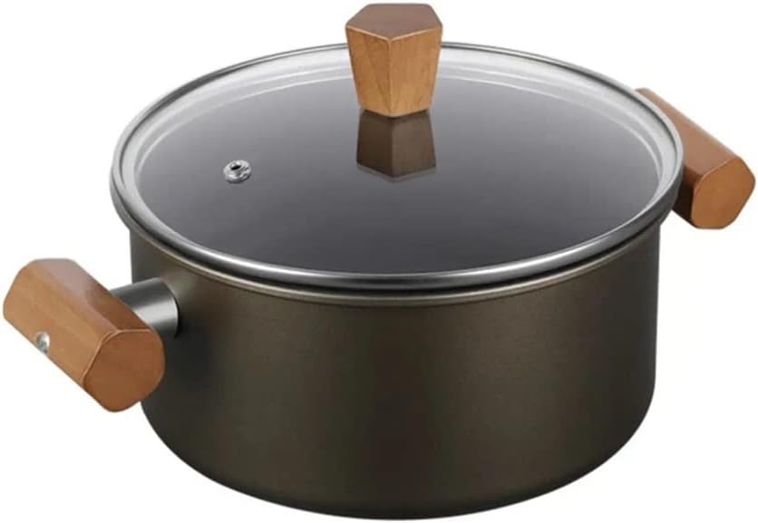 cookware set Pot Set Set Wok Soup Pot Milk Pot Ceramic Non-stick Pot 4-piece Set With Cover Kitchen Cooking Pot (Color : A, Size : As the picture shows) (A As the picture shows)