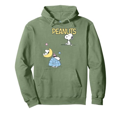 Peanuts - Chaqueta acolchada Snoopy Patchwork Sudadera con Capucha