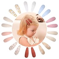20pcs 2,2 Zoll Baby Mädchen Haarschleifen Blumen Druck Baby Mädchen Haar Bügen Clips Rutschfeste verpackte Snap Blumenclips für Haar Barretten Haarzubehör für Baby Kleinkind Mädchen Kinder