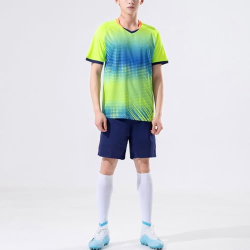 Kids Boys Girls Tracksuit Short Sleeve Athletic Tshirts And Shorts Set Basketball Football Training Uniform4