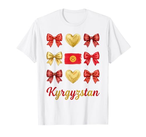 Coquette Drapeau Kirghizistan Kirghizistan Kirghizistan Girls T-Shirt