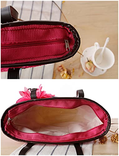 Bolso de Playa de Paja para Mujer Grande miniatura 5