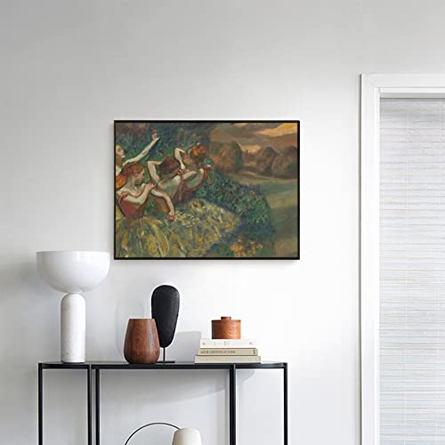 Edgar Degas Art Prints - Four Dancers Poster - Impressionist Oil Painting Reproduction Beautiful Degas Ballerinas Canvas Wall Art For Living Room Bedroom New Home Decor Unframed (Four Dancers,12X16In/30X40Cm) #TOP1