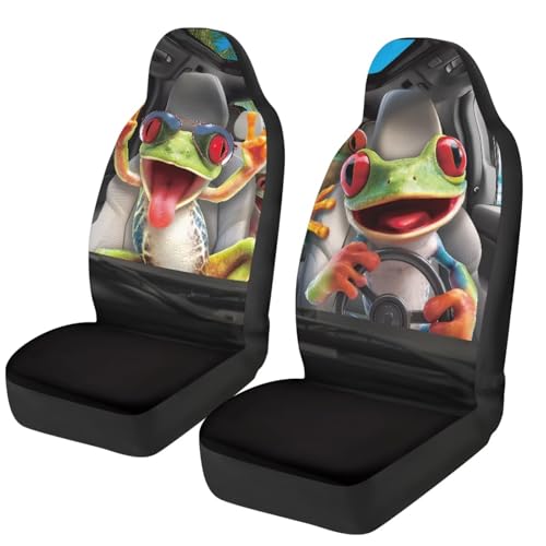 Housses de siège de voiture avant grenouille pour égayer vos trajets quotidiens en famille
