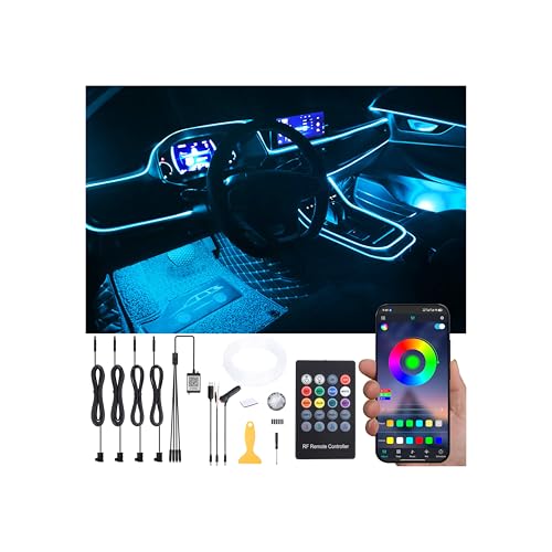 Luz de la atmósfera del coche de 5m con control por App Bluetooth para renovar el interior viejo