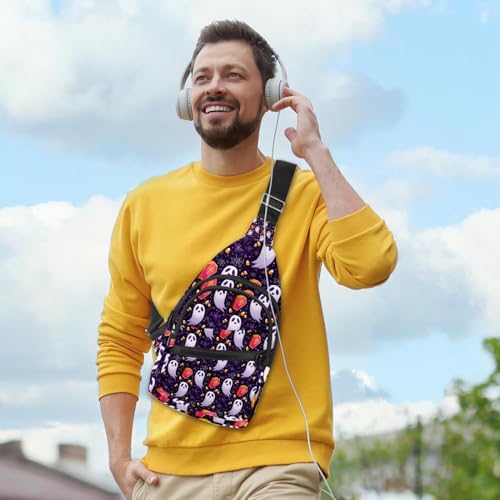 Bolso bandolera unisex con estampado de cactus y tejido impermeable 3