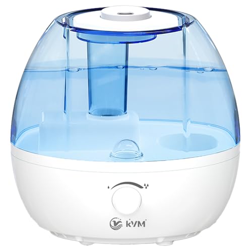 KVM Ultrasonic Cool Mist Humidifier, Quiet Air Humidifiers for Bedroom, Nursery, Office, & Indoor...